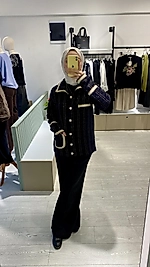 Gold Şeritli Yumoş Hırka