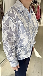 Yakma Kumaş Dokulu Gömlek