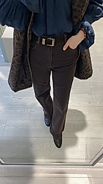 Kendinden Kemerli Kot Pantolon