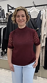 Dantel Detaylı Triko