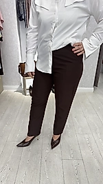 Beli Lastikli Kalem Pantolon