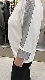 Silme Taşlı Modal Bluz