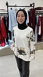 Baskı Detaylı Bluz