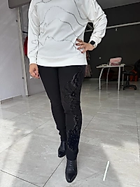 Toparlayıcı Taşlı Pantolon