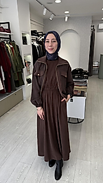 Bomber Ceketli Elbise